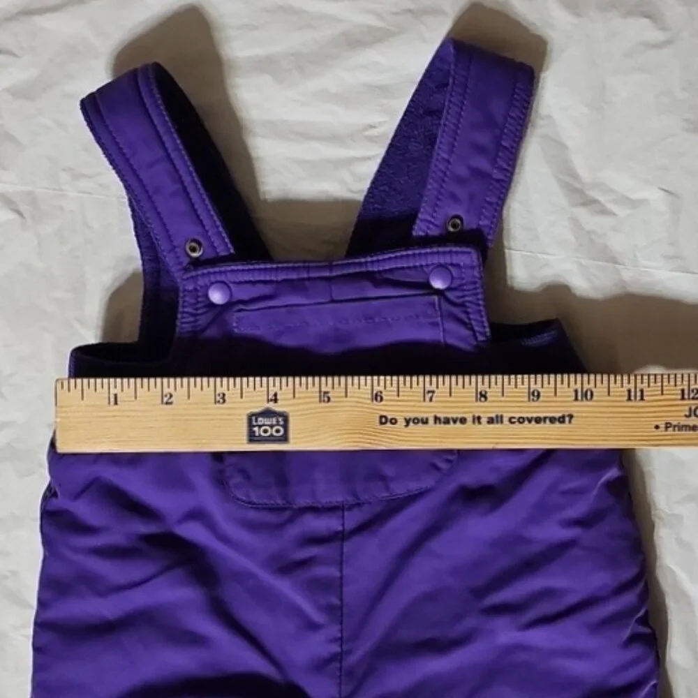 The Children's Place Baby 12 Months Purple Thermolite Bib Snowsuit Used